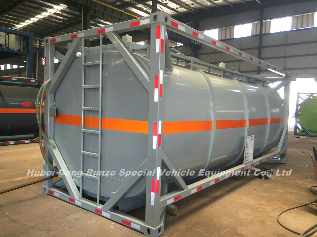 Class 8 Naclo 20FT Tank Container for Sodium Hypochlorite (NaClO max 15%) Solution Perfect for Transport Bleaching Liquid Un 1791
