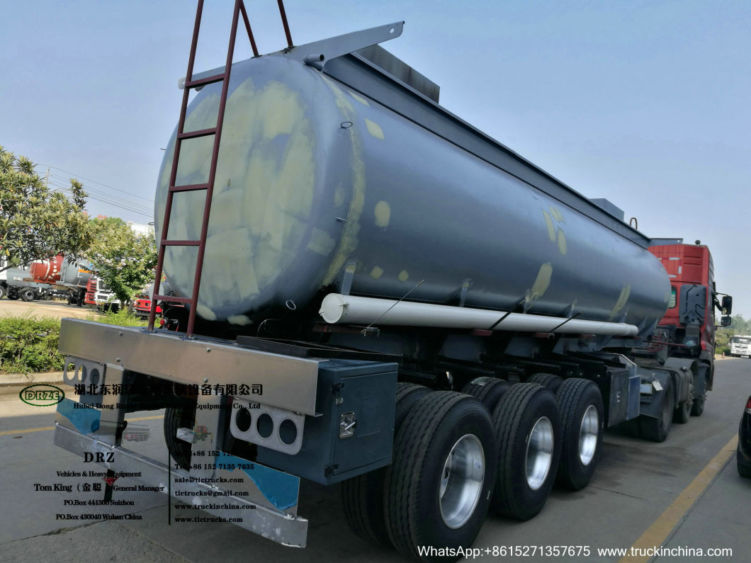HCl Acid Tanker for Transport Hydrochloric Acid, Hydrochloride, Hydrogen Chlorate, Sodium Hydroxide, Acrylic Acetic Acid, 19m3-33m3 Steel Lined LLDPE