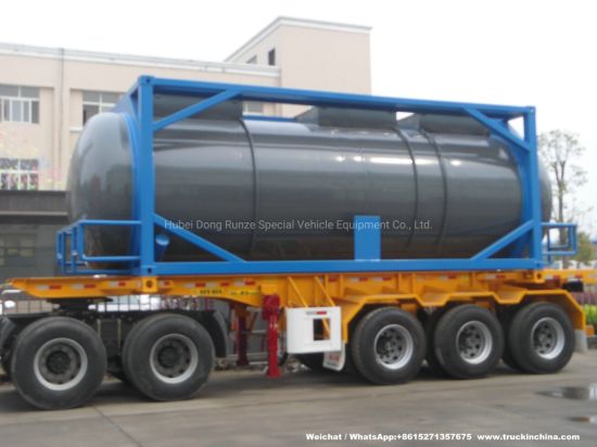 20FT Frame Swap Tank (Stainless Steel ISO Tank Container 25000Liters Yellow Phosphorus)