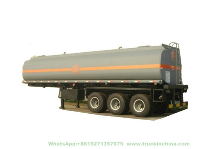 Customized Hydrochloric Acid Tanker 33t (Steel Lined Rubber Plastic LLDPE Chemical Liquid Tank Trailer)