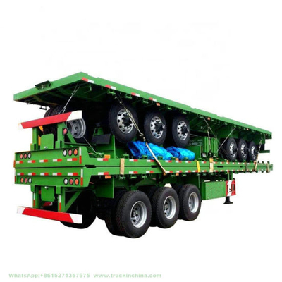 3 Axle Flatbed Semi Trailer 40FT Container with Container Locks