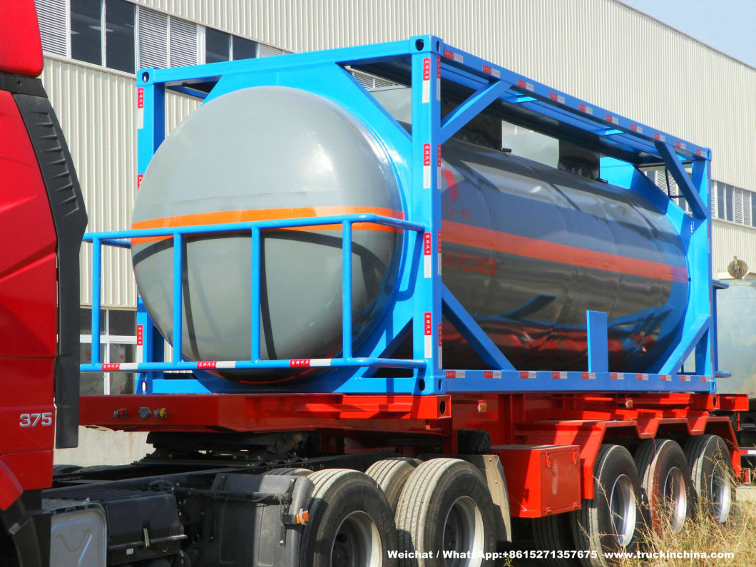 20FT Frame Swap Tank (Stainless Steel ISO Tank Container 25000Liters Yellow Phosphorus)