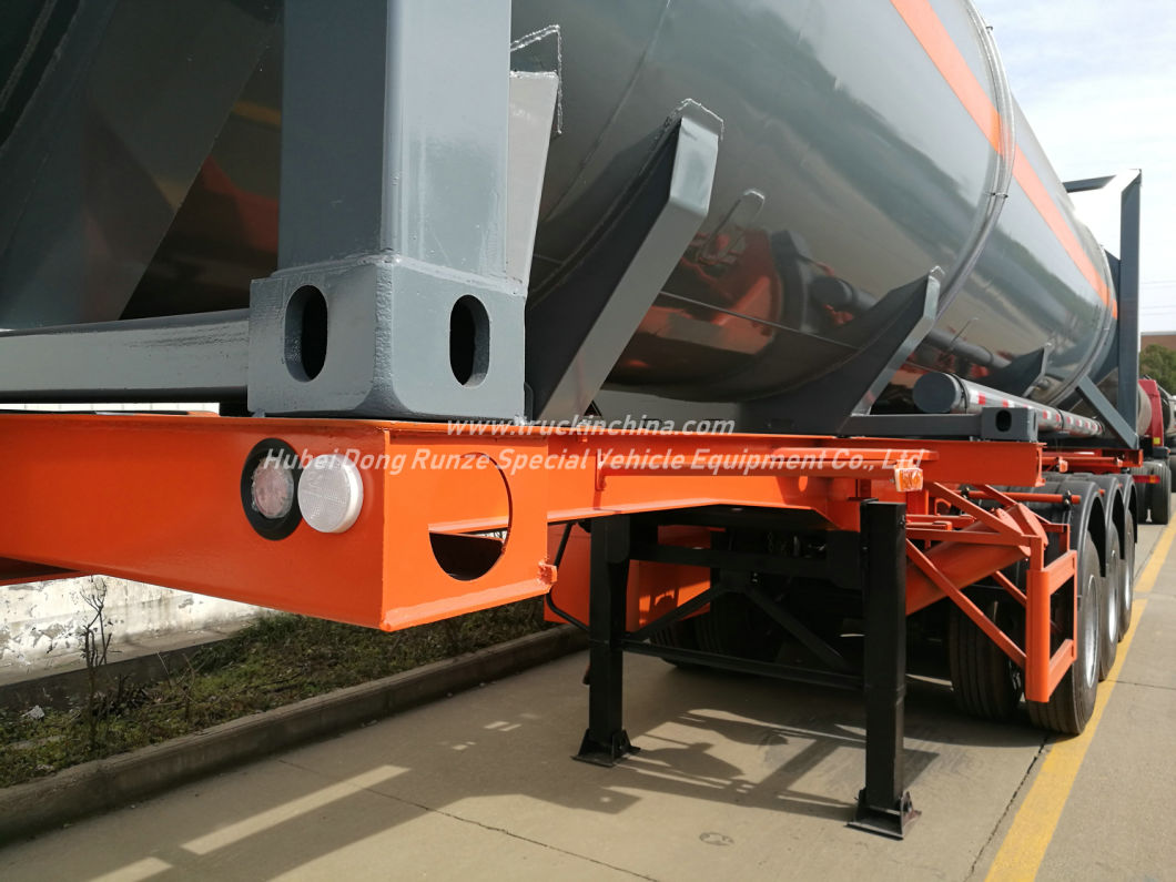 Lined Tank Container for Road Transport 28kl Hydrochloric Acid HCl (max 35%) , Naoh, Naclo