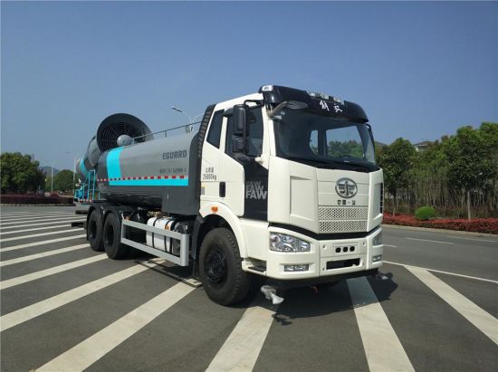 FAW Mining Dust Control Water Mist Sprayer Dust Suppression Truck (Disinfection Tanker, Emergency Power Supply)