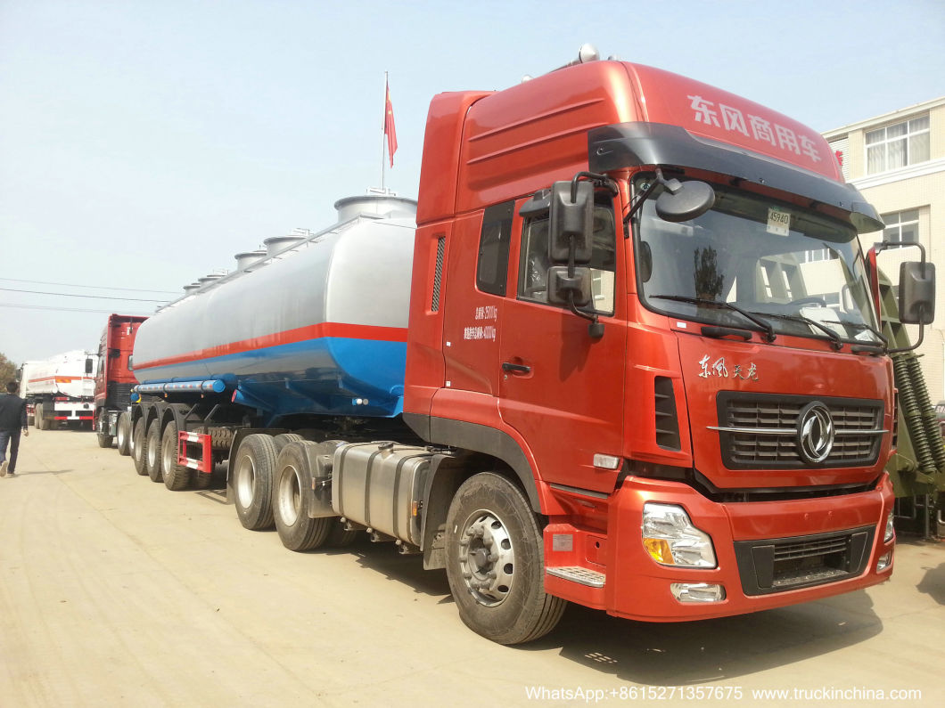 3 Axles Oil Tank Trailer (Carbon Steel/Stainless Steel Tank 5 Compartments 48, 000L for Diesel, Oil, Gasoline, Wast, Water, Petrol Road Transport)