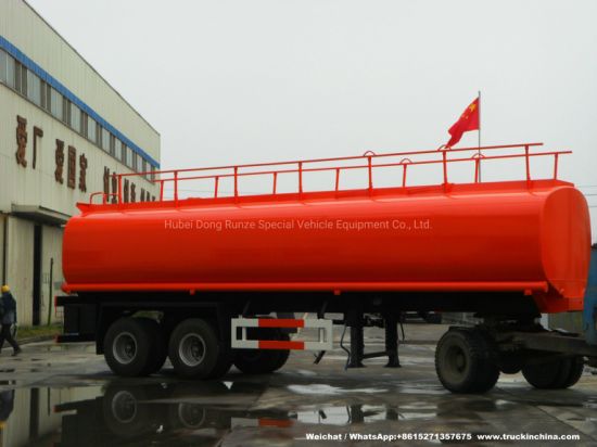 Customizing 32t -60t Dual Two Axle Bogie Axle Oil Tanker Trailers 28000-60000liters (Diesel Fuel, Crude Oil, Petrol, Palm Oil) Angole Saudi Market