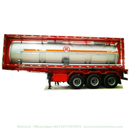 Customized 30FT Yellow Phosphorus Tank Tank Container ISO Stainless Steam Heating Jacket 25000liters