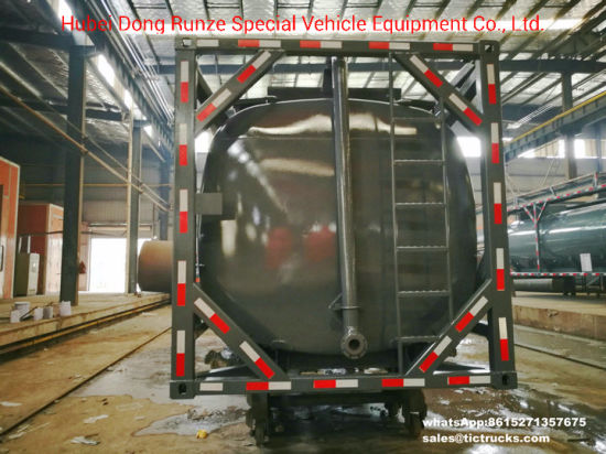 20FT ISO Tank Containers with Pipe Bottom Loading Hydrochloric Acid, Sodium Hypochlorite
