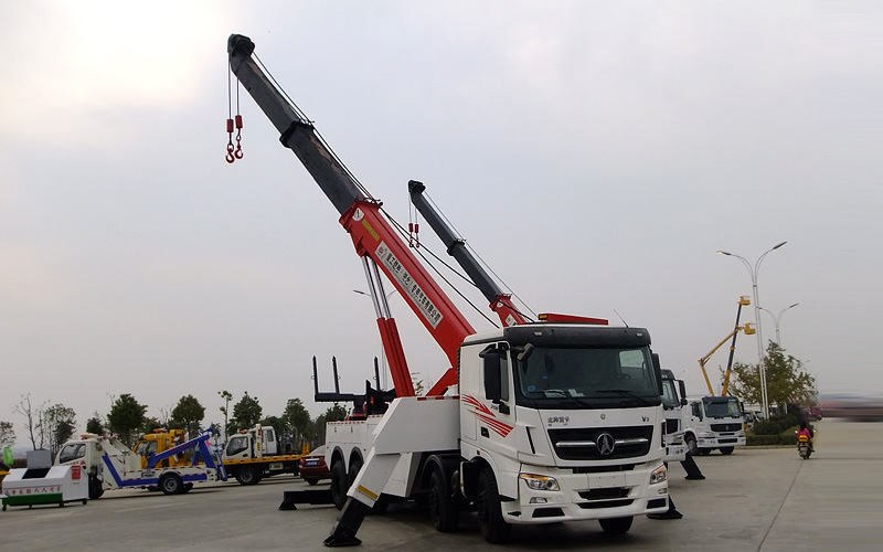 Recovery Trucks Beiben V3 Heavy Duty 50t Tow Rotator Road Wrecker