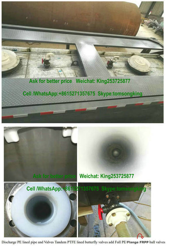 40FT ISO Tank Containers for Hydrochloric Acid, Sodium Hypochlorite PE Lined Tank Used to Contain HCl (max 35%) , Naoh (50%) , Naclo (15%) , H2so4. Hf, H2O2