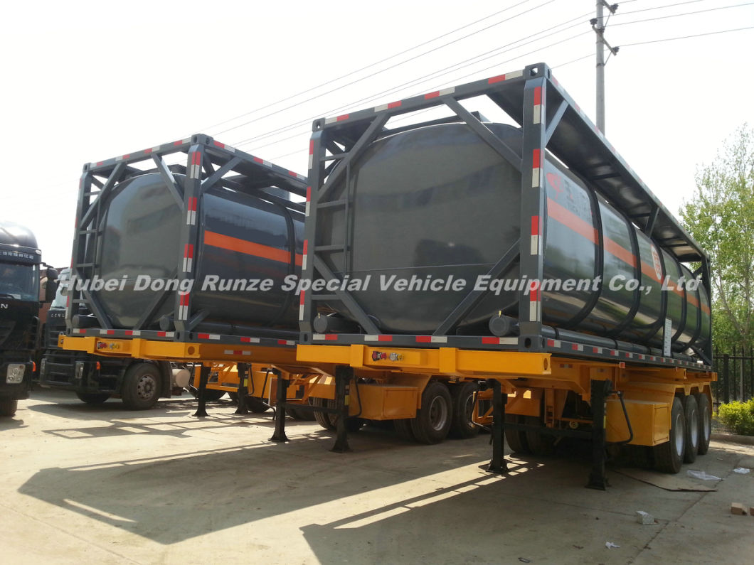 Un1791 ISO 40FT Liquid Bleach Chemical Tank Container (ISOTANK) Hypochlorite Solutions (Sodium hypochlorite NaOCl or NaClO) 40, 000liters