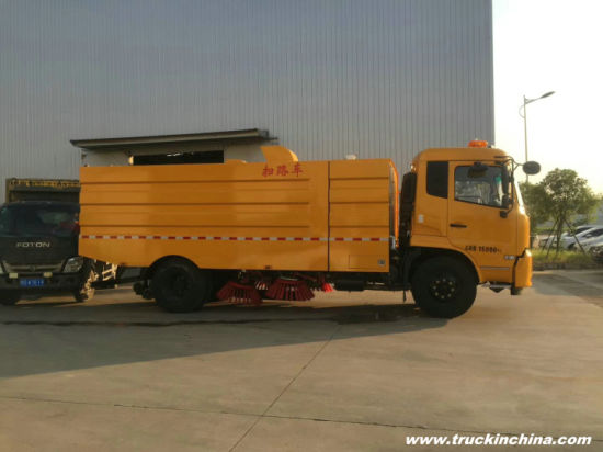 Dongfeng Efficent Street Vacuum Road Sweeper 7 Cbm Garbage 3.5cbm Water Stainless Steel 4X2 -4X4 -Rhd. LHD