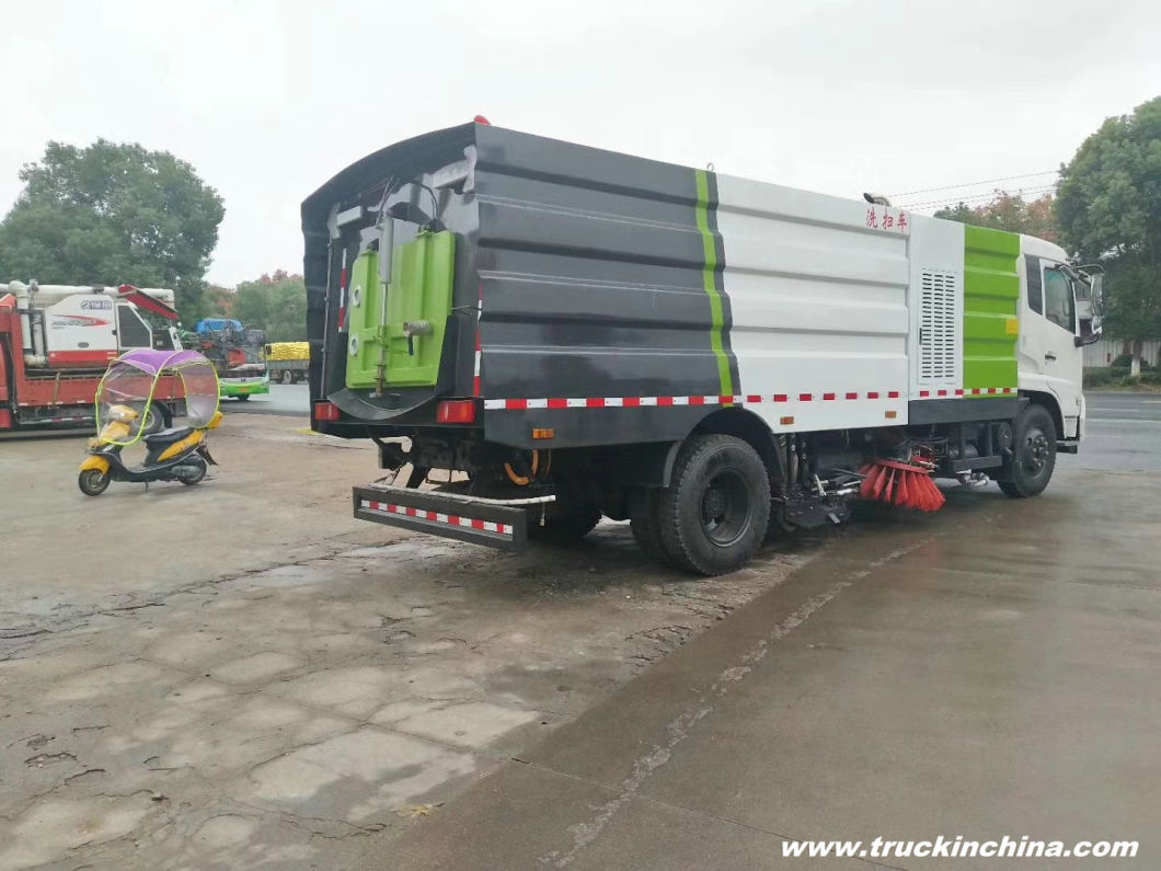 Dongfeng Efficent Street Vacuum Road Sweeper 7 Cbm Garbage 3.5cbm Water Stainless Steel 4X2 -4X4 -Rhd. LHD