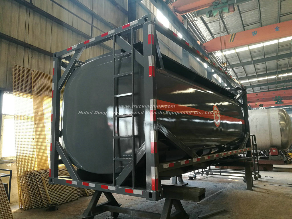 Un Portable Tank 20FT ISO Container Frame for Un2797, Battery Fluid, Alkali Naoh (max 50%) , Naclo (max 10%)