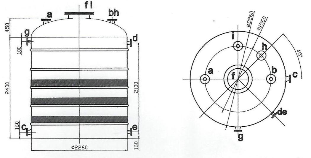 vertical PE Tank 10m3 drawing vertical PE Tank 10m3 drawing