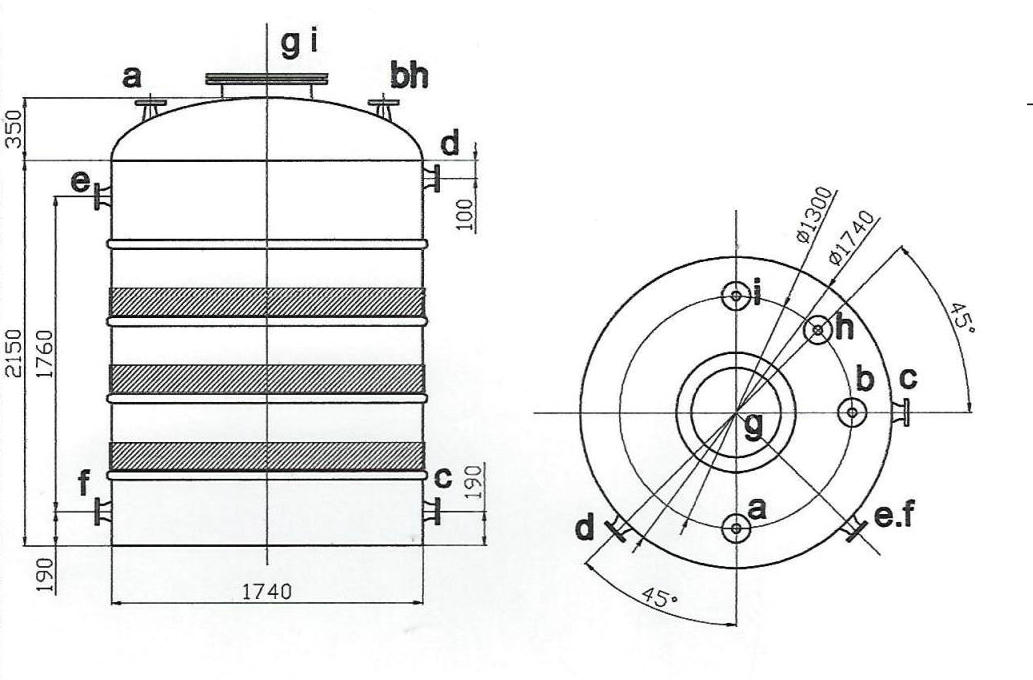 vertical PE Tank 5m3 drawing vertical PE Tank 5m3 drawing