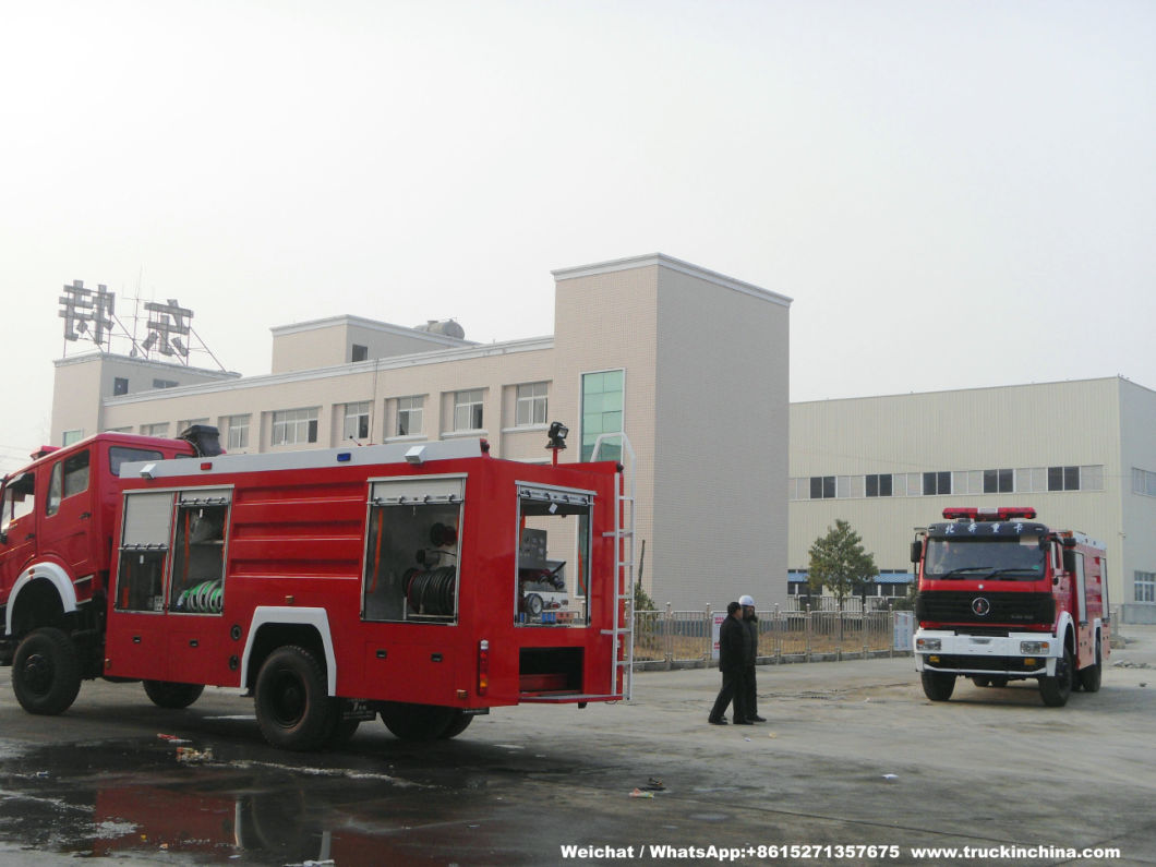 Beiben Water Foam Fire Fighting Truck off Road 4X4 Awd Fire Tender Fire Pumper (4500Liter Water 500Liter Foam Tank )