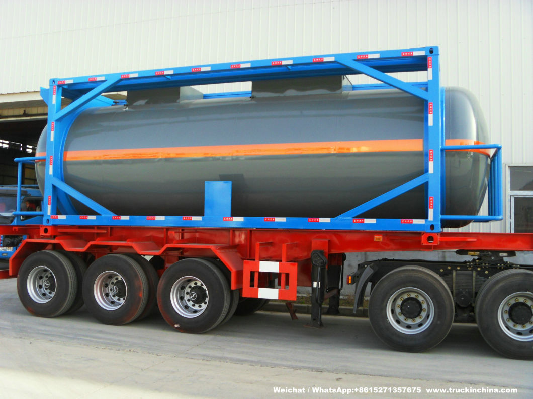 20FT Frame Swap Tank (Stainless Steel ISO Tank Container 25000Liters Yellow Phosphorus)