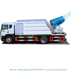 10 Tons Multifunctional Dust Suppression Vehicle Disinfection Pesticides Spray Fog Cannon Tanker (60M -80M Cannon)