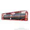 Chemical Liquid Acid ISO Tank Container 30FT for Road Transport Steel Lined LDPE for HCl (max 35%) , Naoh (max 50%) , Naclo (max 10%) , H2so4
