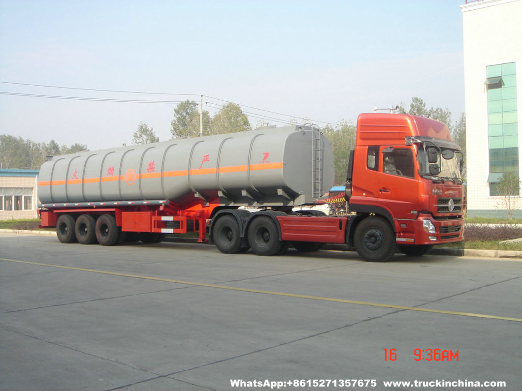 Customizing 60t Hydrochloric Acid Tank Trailer (Steel Lined Rubber plastic LLDPE Chemical Liquid Tanker)