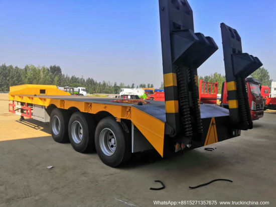3 Germany BPW 14t Axles Low Bed Trailer 60 Tons Customizing with 20FT Container Locks (12.8*3*3m) CIF Momombasa