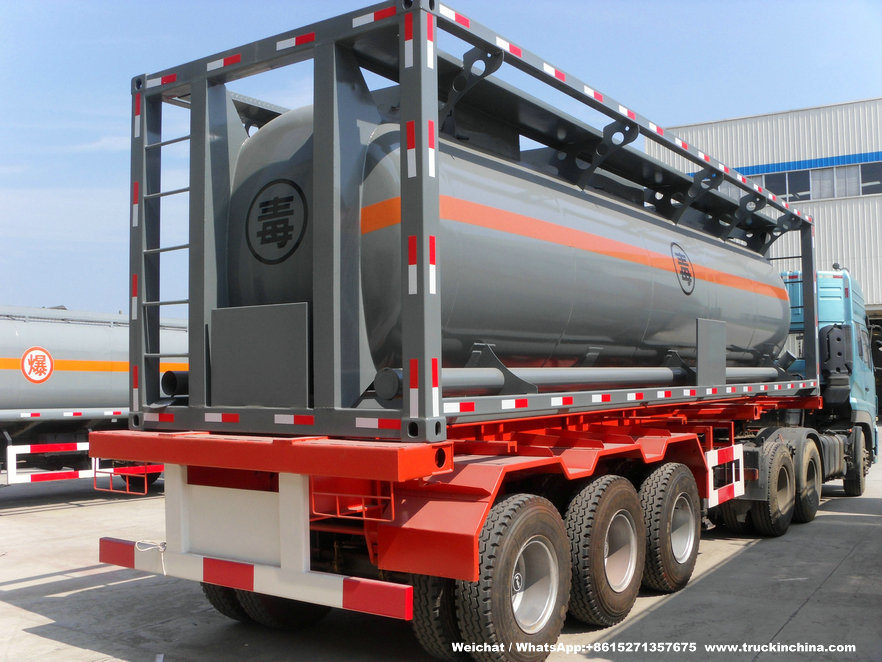 Class 3 Toxic Chemical Isotank (30FT Tank Container) for Trichlorosilane Sihcl3 Sicl4 Ticl4 Pcl3 25cbm-30cbm
