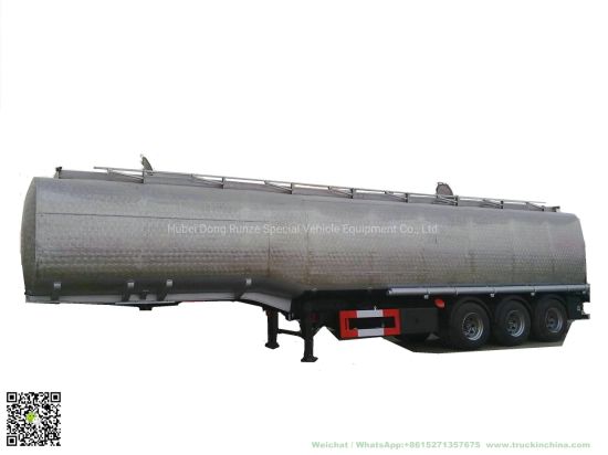 Heavy Duty Stainless Steel Tanker Semi Trailer 60000L for Food Oil, Ethanol, Liquor, Win (40-60T Polished Stainless Tanker)