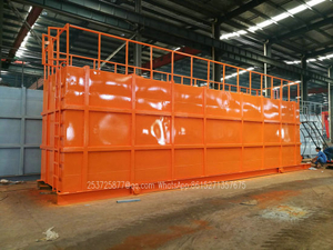 HCl Acid Tanks-Skid Mounted Lined PE Closed Top 500 Bbl Frac Tank Type of Tanks for Onsite Acid Supply and Holding Ease of Transportation