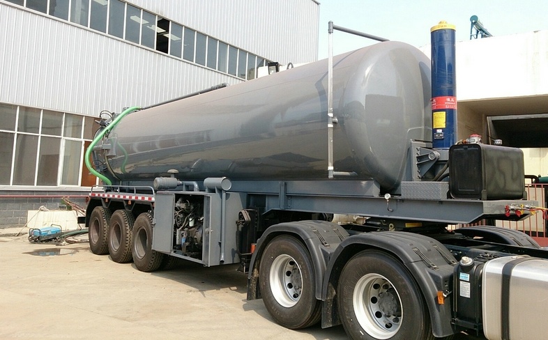 2 Axles Vacuum Tanker Trailer 20cbm