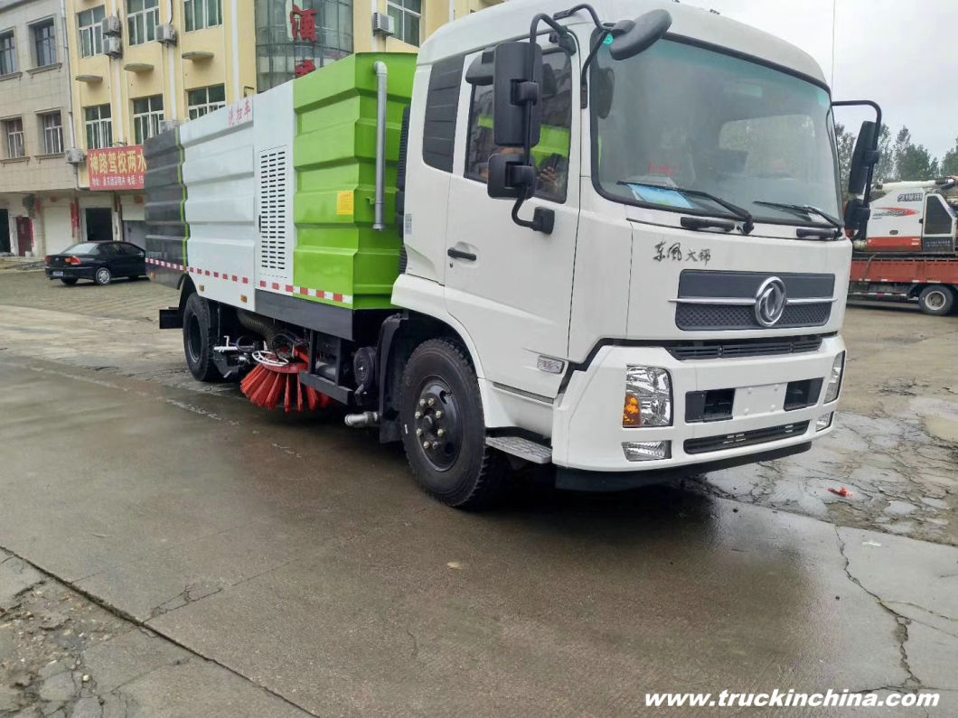 Dongfeng Efficent Street Vacuum Road Sweeper 7 Cbm Garbage 3.5cbm Water Stainless Steel 4X2 -4X4 -Rhd. LHD