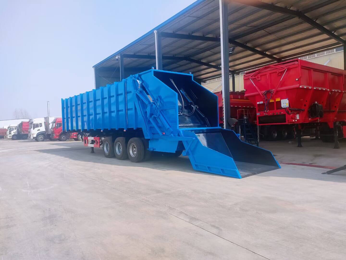 Compressed Garbage Semi Trailer Garbage Transfer trailer (65) Compressed Garbage Semi Trailer Garbage Transfer trailer (65)