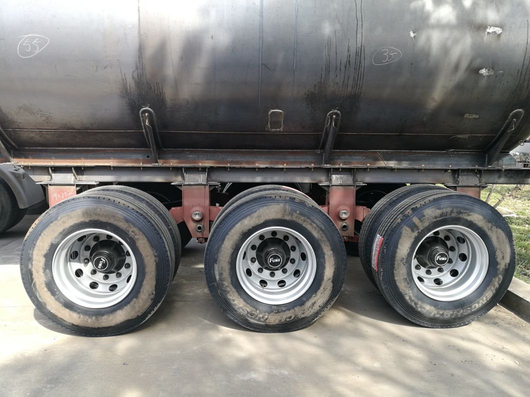 Sodium Hydroxide Tank Semi-Trailer 3 Axles 20000liters, 32000liters Steel Tank Lined LLDPE