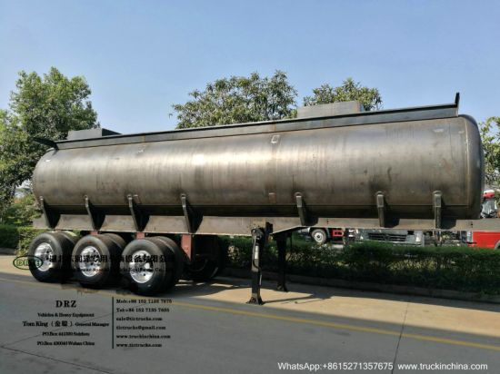 HCl Acid Tanker for Transport Hydrochloric Acid, Hydrochloride, Hydrogen Chlorate, Sodium Hydroxide, Acrylic Acetic Acid, 19m3-33m3 Steel Lined LLDPE