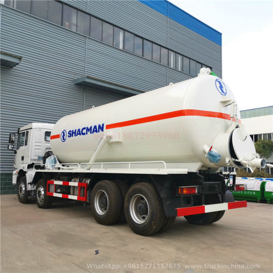 Shacman Sewage Suction Tanker Truck (20cbm Vacuum Tank, Septic Tank)