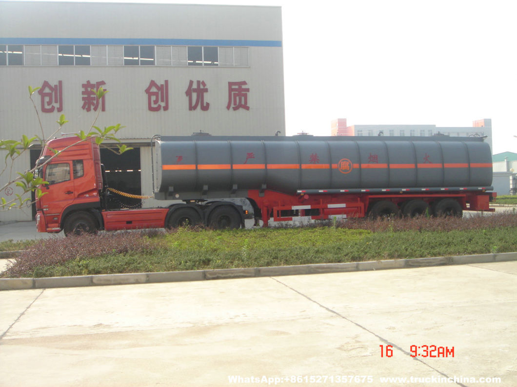 Customizing 60t Hydrochloric Acid Tank Trailer (Steel Lined Rubber plastic LLDPE Chemical Liquid Tanker)