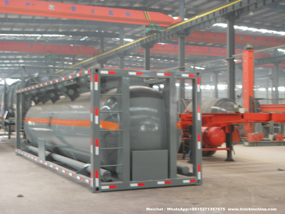 Class 3 Toxic Chemical Isotank (30FT Tank Container) for Trichlorosilane Sihcl3 Sicl4 Ticl4 Pcl3 25cbm-30cbm