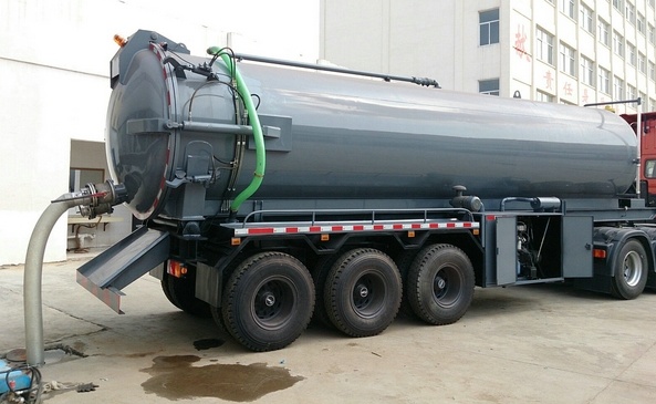 2 Axles Vacuum Tanker Trailer 20cbm