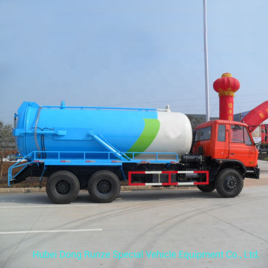 Dongfeng Sewage Tanker Truck 18000liters VAC Tank for Sewer Sucking Septic LHD. Rhd 6X4.6X6