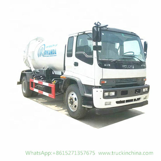 I-S-U-Z-U Vacuum Truck Cesspit Emptier -10000 Liters (Septic Tank) Rwanda