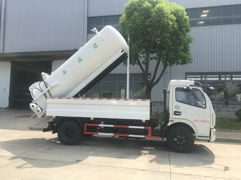 High Pressure Jetting Combined Sewer Truck 3cbm Vacuum Sewage Tank 1cbm Jetting Water Tank Rhd or LHD 4X4 - 4X2
