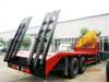 Hot Sale 31t 8X4 Flatbed Truck with Crane for Sale