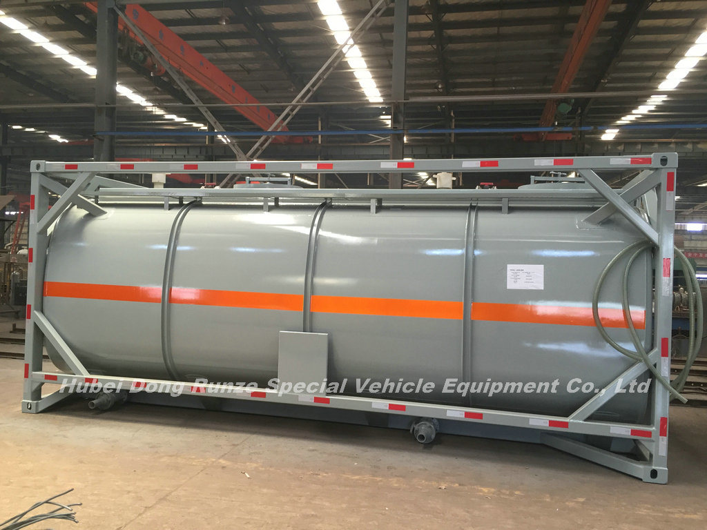 Class 8 Naclo 20FT Tank Container for Sodium Hypochlorite (NaClO max 15%) Solution Perfect for Transport Bleaching Liquid Un 1791