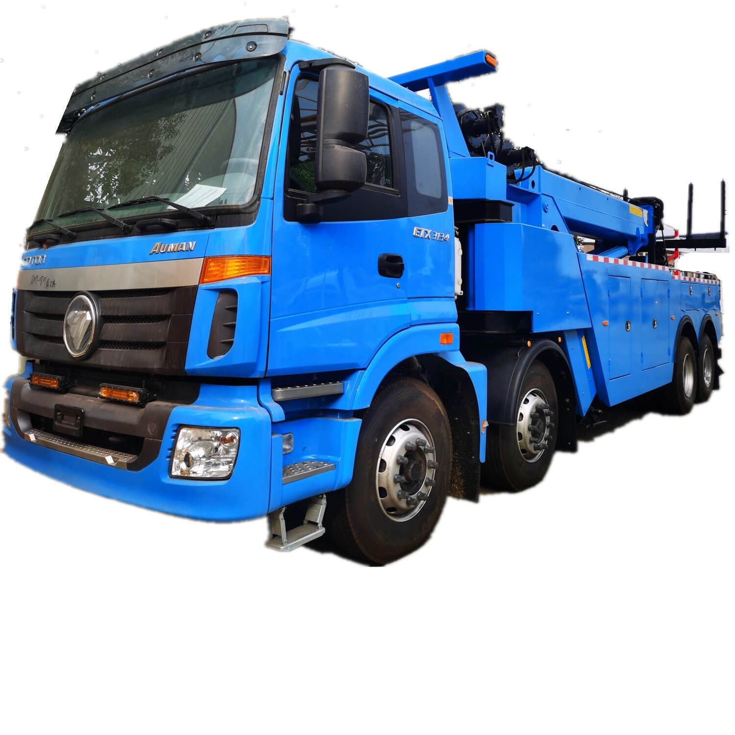 8x4 FOTON 3134 Rotator Recovery Truck Vehicle with Two Hydraulic Winch 250KN Towing 50T 