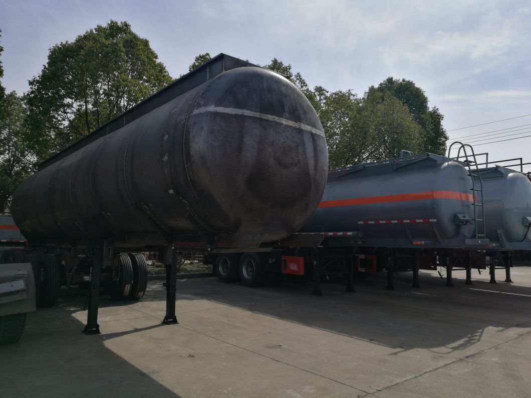 Sodium Hydroxide Tank Semi-Trailer 3 Axles 20000liters, 32000liters Steel Tank Lined LLDPE