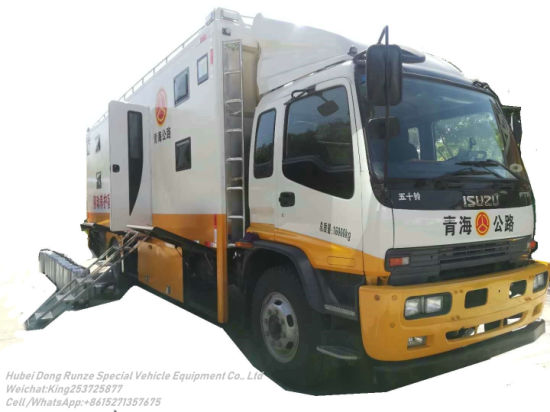 Ftr Camp Truck Vehicle Isuzu for 24 People Outdoor Mobile Camping Customizing