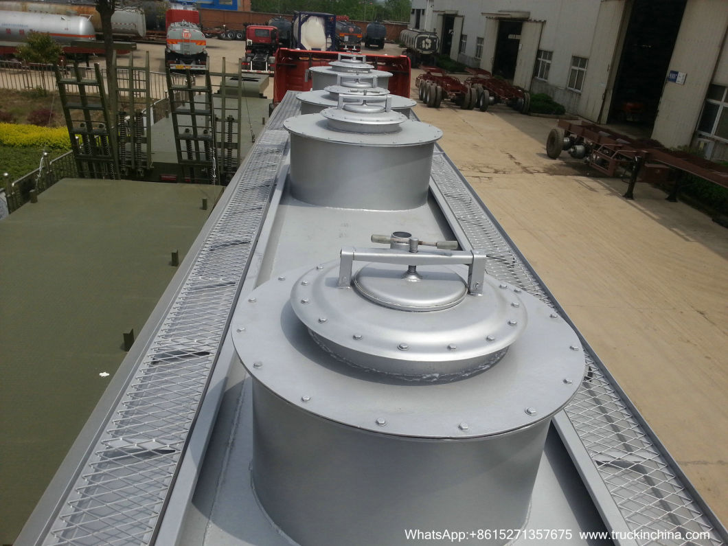 3 Axles Oil Tank Trailer (Carbon Steel/Stainless Steel Tank 5 Compartments 48, 000L for Diesel, Oil, Gasoline, Wast, Water, Petrol Road Transport)