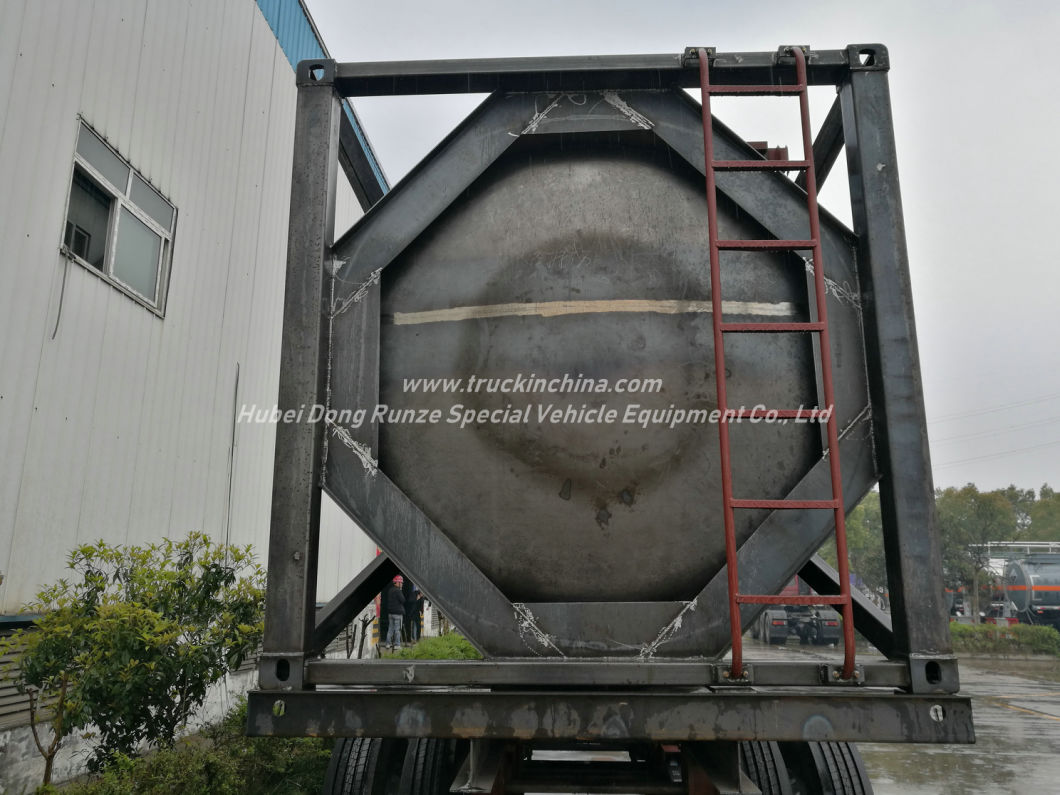Lined Tank Container for Road Transport 28kl Hydrochloric Acid HCl (max 35%) , Naoh, Naclo