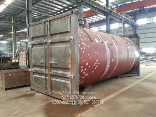 20FT ISO LPG Tank Container for Liquid Propane, Cooking Gas, Dem, Isobutane 24kl -40kl Custermizing Container Trailer Mounted 