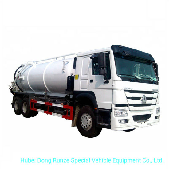 Sinotruk HOWO 10 Wheels VAC Tanker Sewage Sludge Truck with 16000L Septic Tank Rhd or LHD 6X4 /6X6